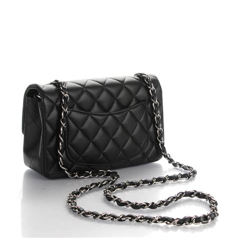 chanel quilted black sleeve|CHANEL Lambskin Quilted Mini Rectangular Flap Black.